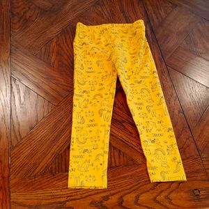 Carter Yellow Animal Print Sweatpants for Girls